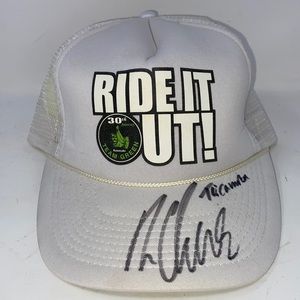 2011 monster energy white hat autographed by ??